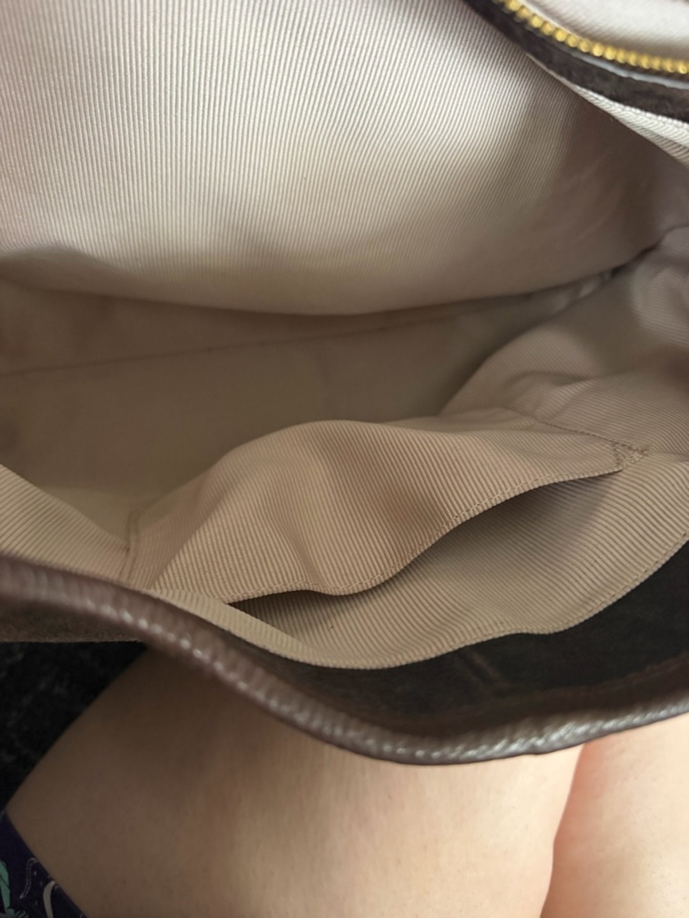 margot Dark Brown Suede Satchel - Picture 5 of 6
